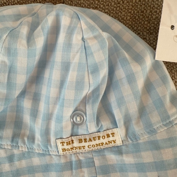 The Beaufort Bonnet Company Beaufort Bucket Sun Hat Gingham NWT Large 18M-3T - Picture 5 of 6